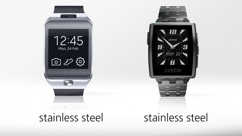 Часы Samsung Gear 2 против Pebble Steel
