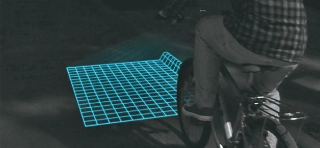 Lumigrids - светодиодный проектор, который обезопасит велосипедистов от выбоин Lumigrids - светодиодный проектор, который обезопасит велосипедистов от выбоин