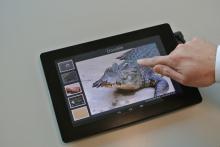Fujitsu Labs - прототип тактильного сенсорного планшета Fujitsu Labs - прототип тактильного сенсорного планшета