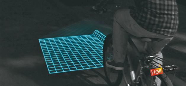 Lumigrids - светодиодный проектор, который обезопасит велосипедистов от выбоин Lumigrids - светодиодный проектор, который обезопасит велосипедистов от выбоин