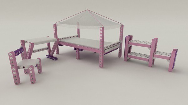 OLLA Kidsfurniture позволяет детям создавать свою собственную мебель, как Lego OLLA Kidsfurniture позволяет детям создавать свою собственную мебель, как Lego